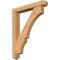 Ekena Millwork Balboa Arts and Crafts Smooth Bracket w/ Offset Brace, Western Red Cedar, 5 1/2"W x 34"D x 42"H BKT0604X34X42BOA03SWR - alternate 1